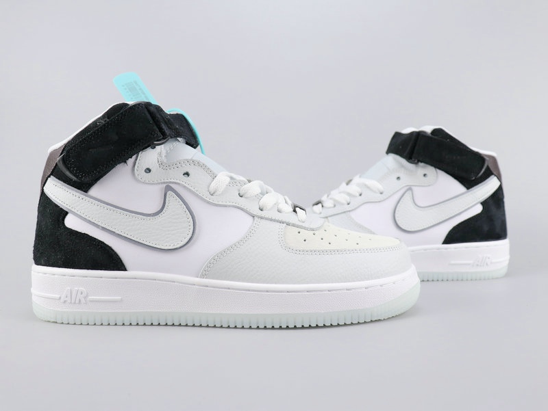 2002 Nike Air Force 1'07 White Black For Women - Click Image to Close